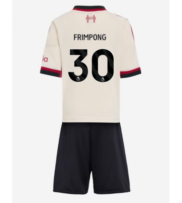 Lacne Dětský Futbalové dres Liverpool Jeremie Frimpong #30 2025-26 Krátky Rukáv - Preč (+ trenírky) Lacne Dětský Futbalové dres Liverpool Jeremie Frimpong #30 2025-26 Krátky Rukáv - Preč (+ trenírky)